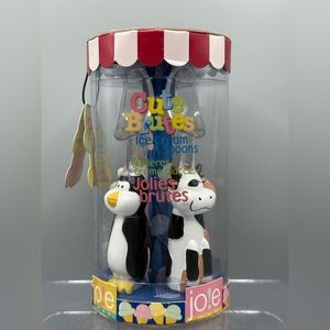 Joie Cute Brutes Animal Ice Cream Spoons Cow Pig Penguin Polar Bear NIB